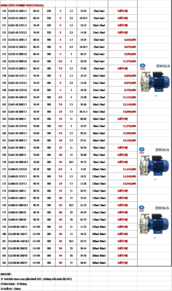 Bảng Giá Máy Bơm Nước Ewala Chính Hãng