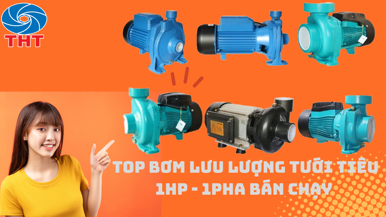 Bơm Lưu Lượng 1HP - 750W 1 Ngựa 220V 1 Pha giá Tốt 2025