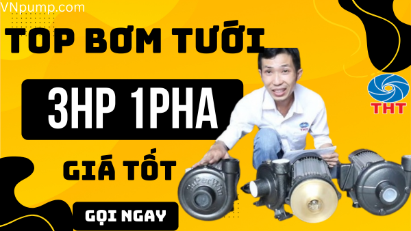 Bơm Tưới Lưu Lượng Lớn 3HP – 2.2Kw 1 Ngựa Giá Rẻ 2025
