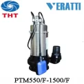 BƠM CHÌM NƯỚC THẢI  VERATTI PTM 550F  ( 0.75 HP - 220v )  