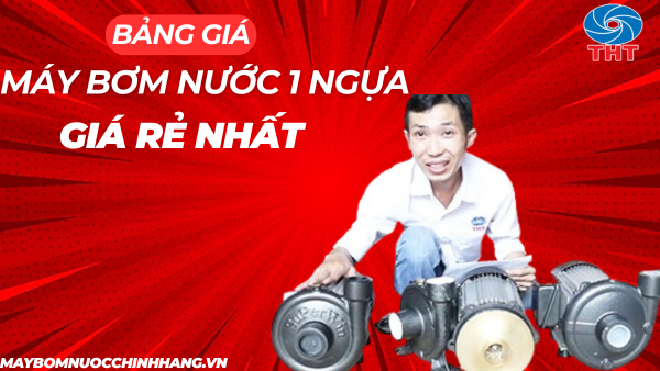Bảng giá Máy Bơm Nước 1 Ngựa 1HP-750W giá Rẻ 2025