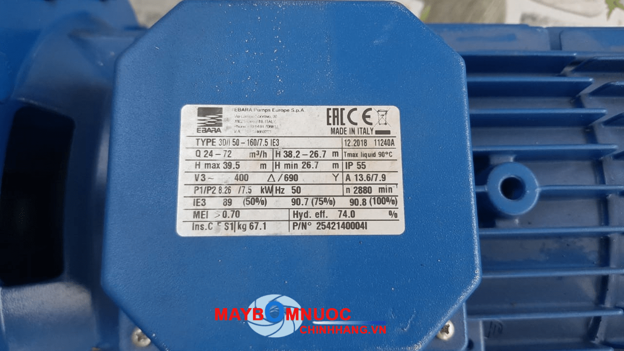 catalogue bơm ebara 3d series catalogue bơm ebara 3d series