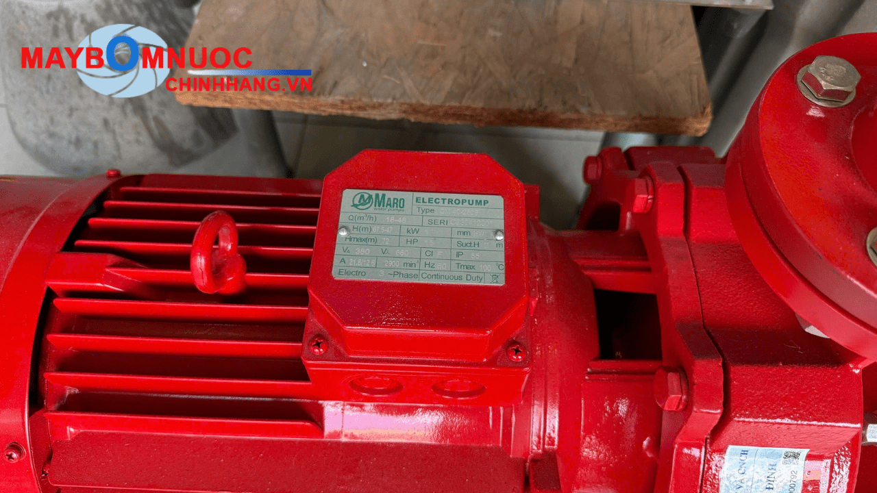 Biểu đồ hiệu suất máy bơm Maro CM