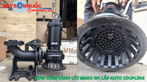 Bơm chìm nước thải cánh cắt Maro 80WC50-15-4.0 5.5HP 4KW