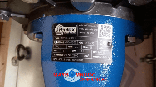 Đầu Bơm Rời Trục Pentax CAX65-200C Inox 316 toàn phần