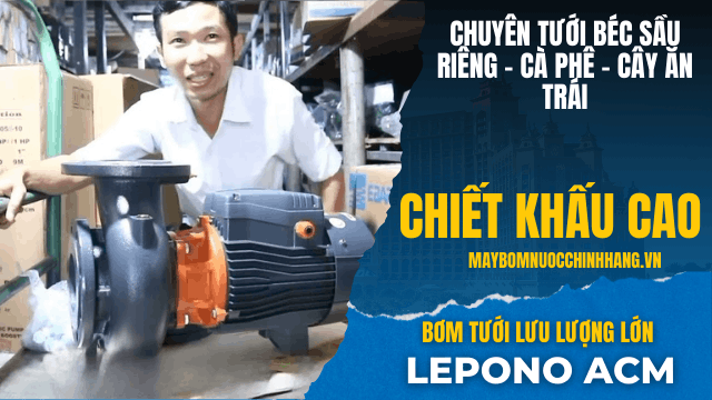 Cấu tạo chi tiết máy bơm Lepono cánh đồng