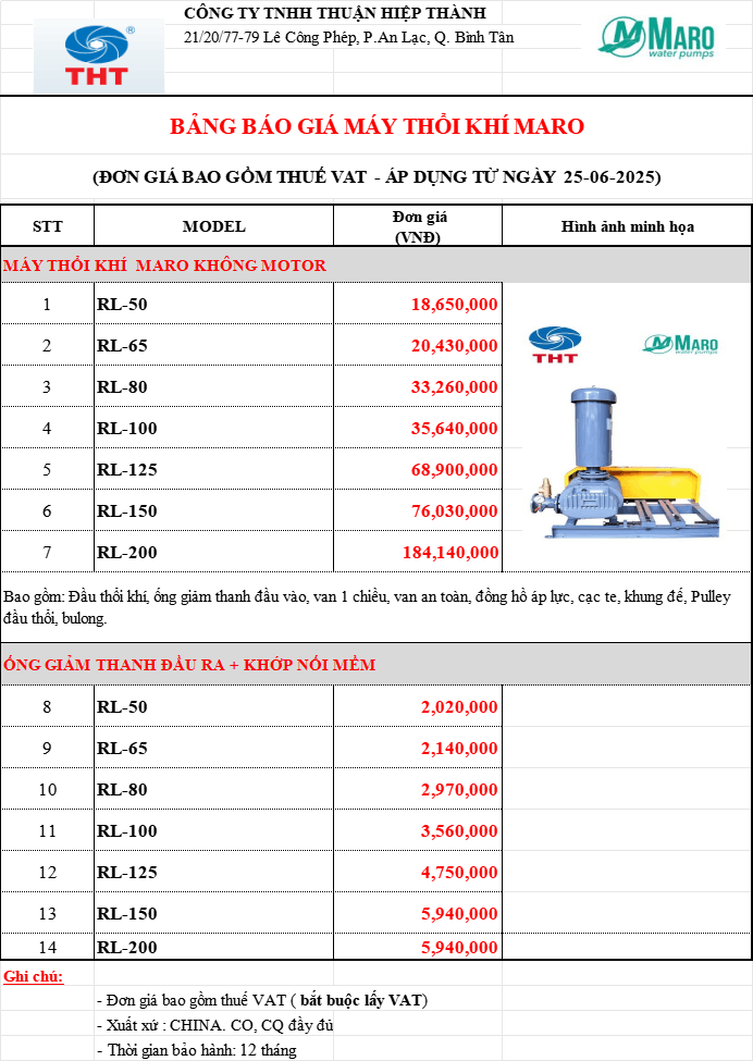  Bảng Giá Máy Bơm Nước Maro Chính Hãng Chiết Khấu Cao