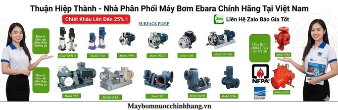 Dòng máy bơm Ebara công nghiệp