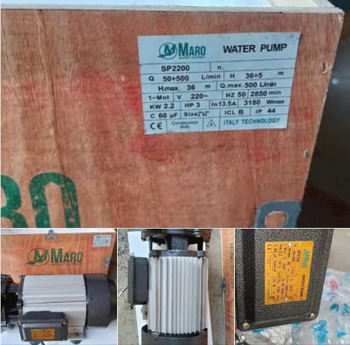 ẢNH THỰC TẾ DÒNG BƠM CAO ÁP MARO SP CHUYÊN TƯỚI