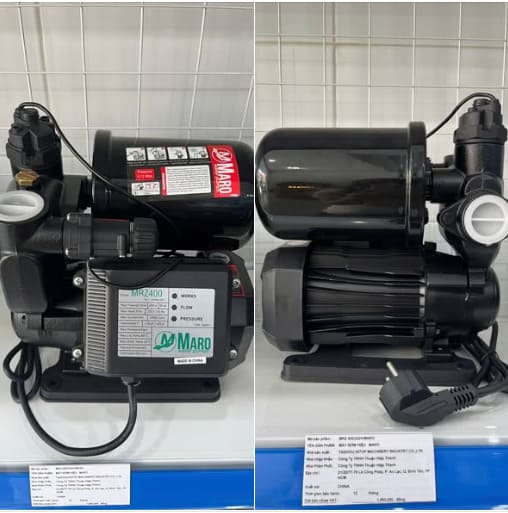 ẢNH THỰC TẾ BƠM TĂNG ÁP NƯỚC NÓNG MARO MRZ
