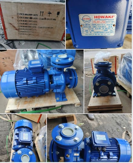 ẢNH THỰC TẾ BÀN GIAO BƠM HOWAKI CM CHÍNH HÃNG CHO KHÁCH 