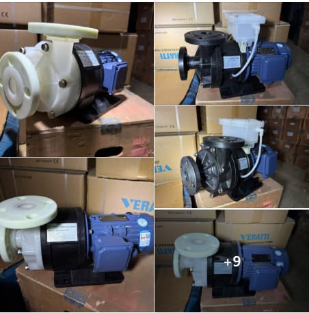 Bơm Hóa Chất Đầu Nhựa Maro