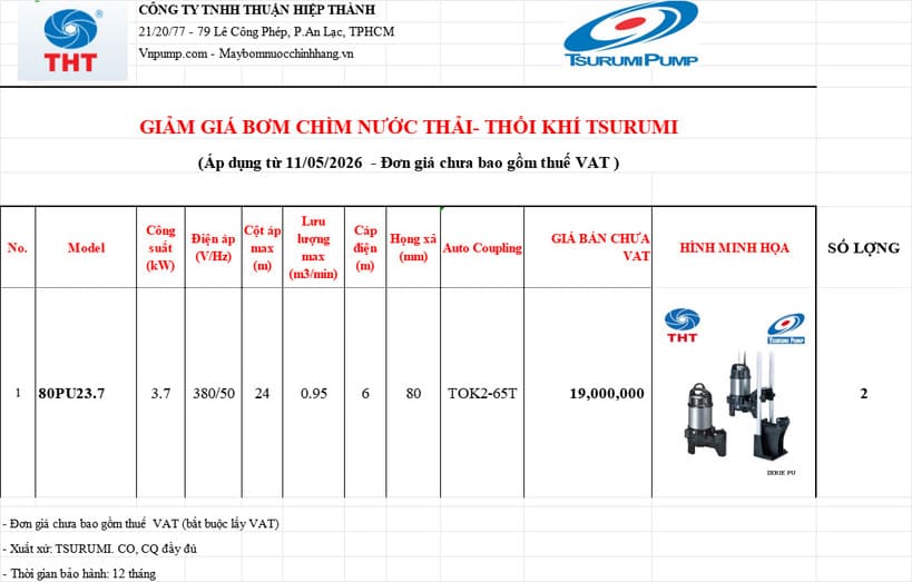 Thanh lý máy bơm chìm 9