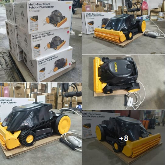 Robot hút cặn bể bơi Davey làm sạch đường mực nước
