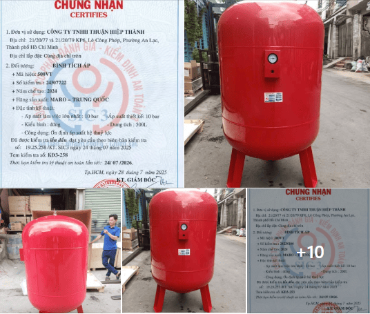 Bình Tích Áp Maro thực tế