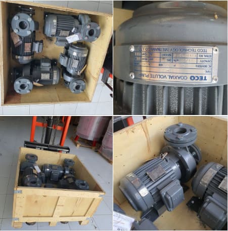 Máy bơm ly tâm trục ngang đầu gang Teco 3