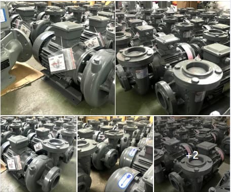 Máy bơm ly tâm trục ngang đầu gang Teco 9