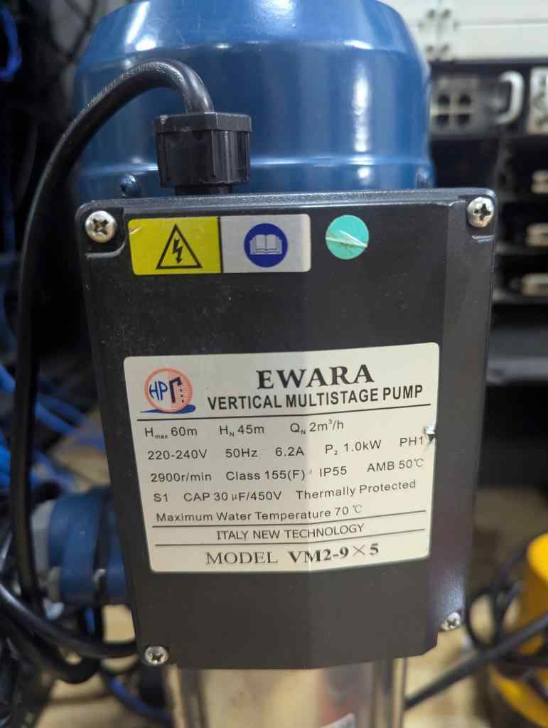 Ảnh thực tế máy bơm trục đứng Ewala VM 4