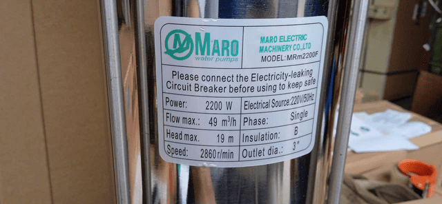 Ảnh thực tế máy bơm chìm nước thải Maro MR 3