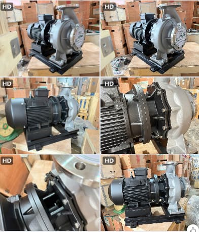 Bơm công nghiệp Đầu Inox đúc SS304 Động Cơ IE3- 2POLE 2900RPM MARO 3S100-65-200B (30 HP-380V )