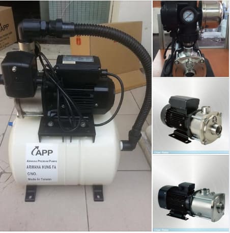 Ảnh thực tế máy bơm đa tầng cánh đầu inox APP MTS 4