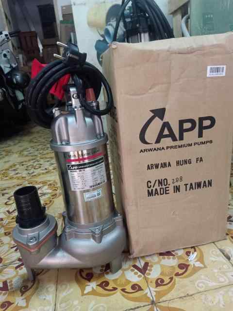 Máy bơm chìm hút bùn công nghiệp inox APP SB-05 1/2HP