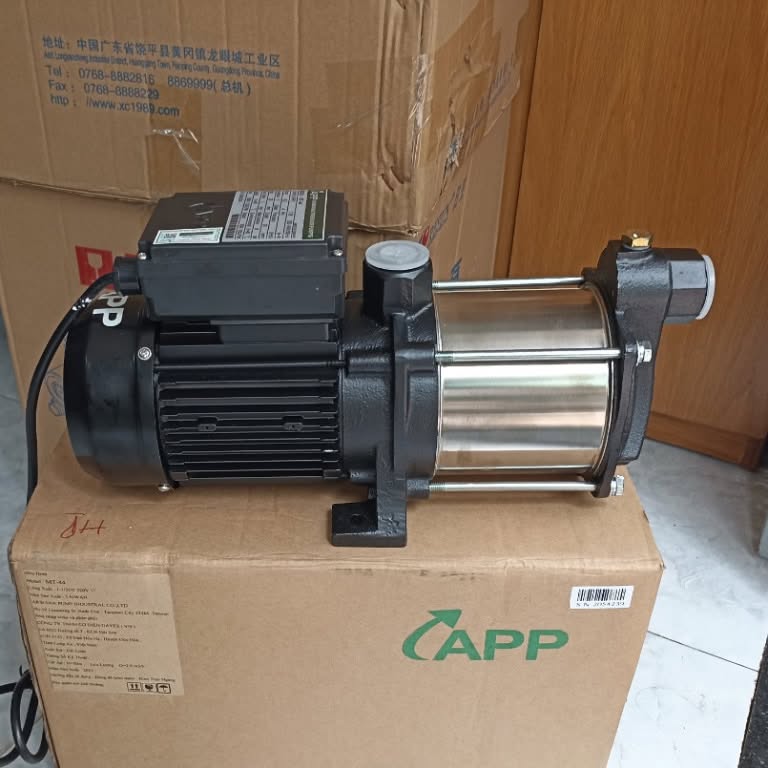 Ảnh thực tế máy bơm đa tầng cánh APP MT 2