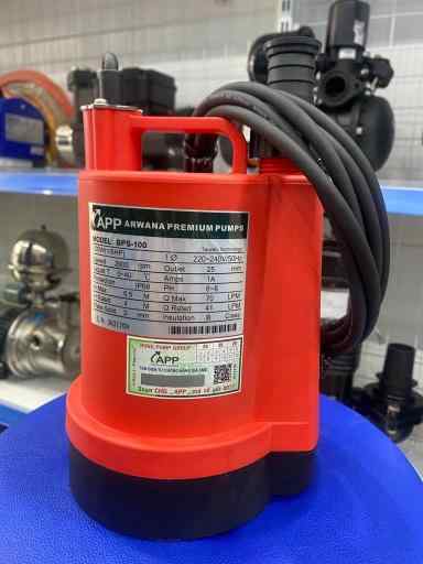 Máy bơm chìm hút nước thải dân dụng thân nhựa APP BPS-80 1/10HP