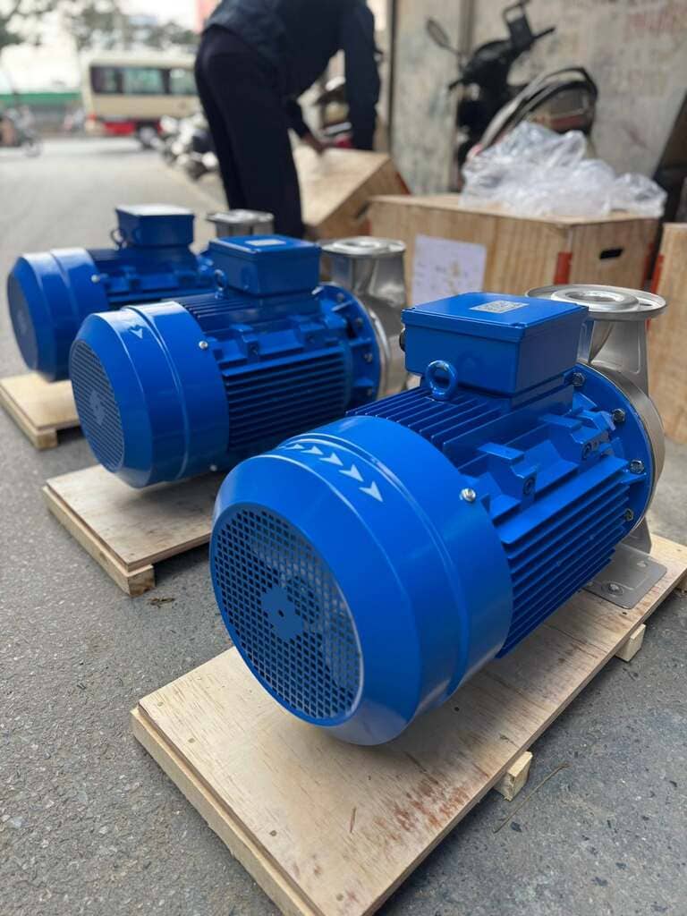 Bơm công nghiệp Inox Howaki 3M 80-125/7.5 10HP 7.5KW