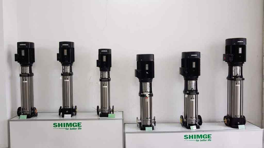 Máy bơm trục đứng nước nóng Shimge BL4-12 2.2 KW- 380V